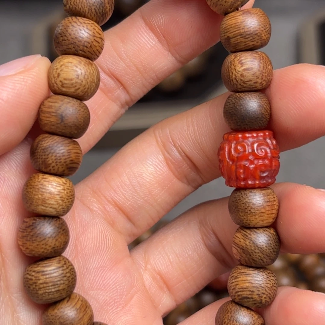 手串沉香越南芽庄黄棋楠08单圈设计款