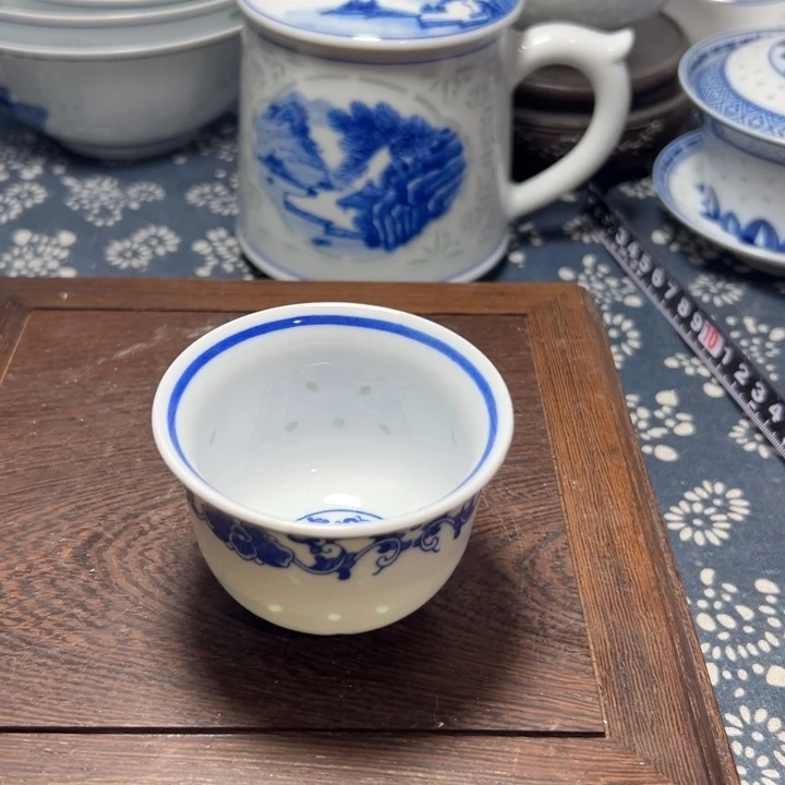陶瓷80毫升玲珑小茶杯