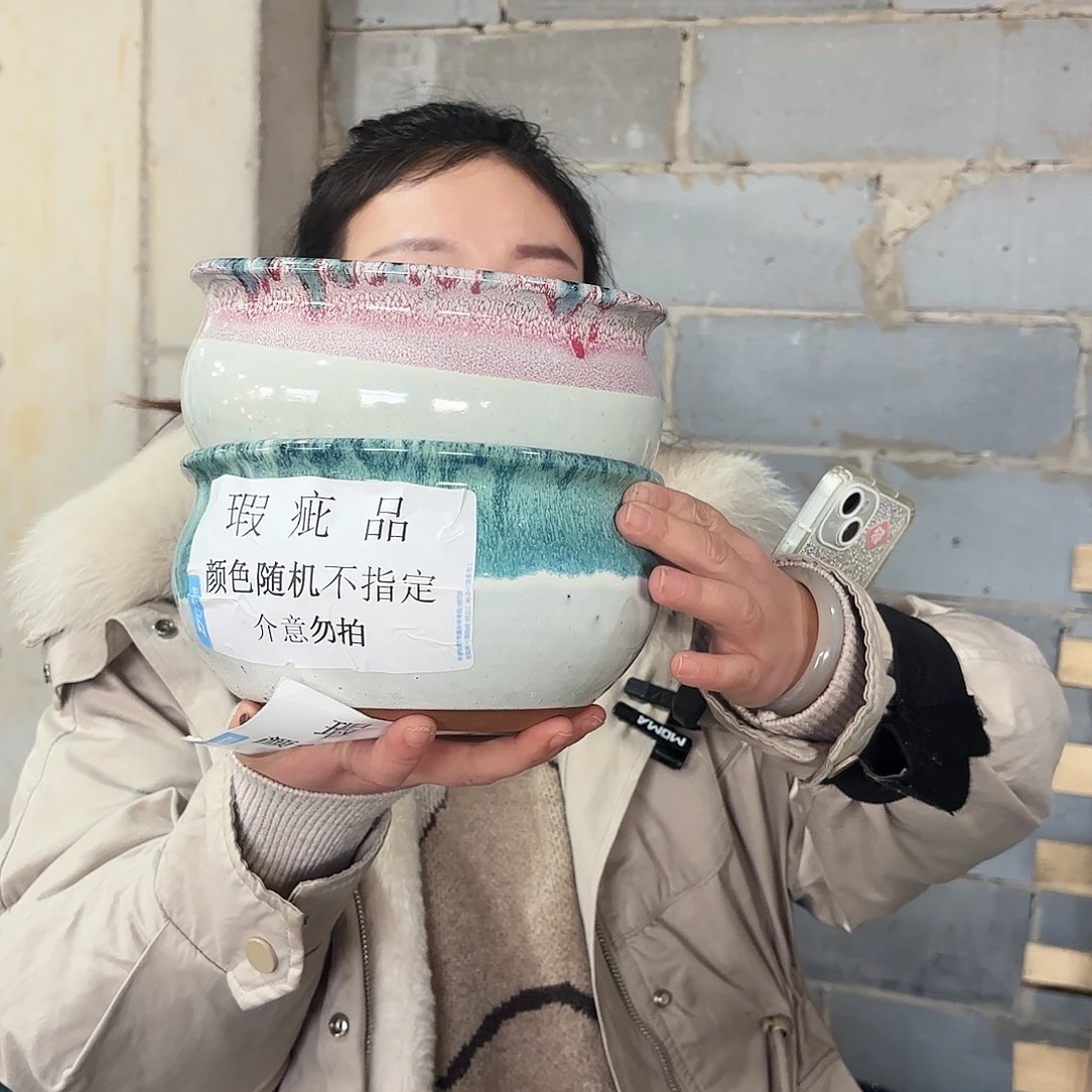 瑕疵两个高12/20红陶