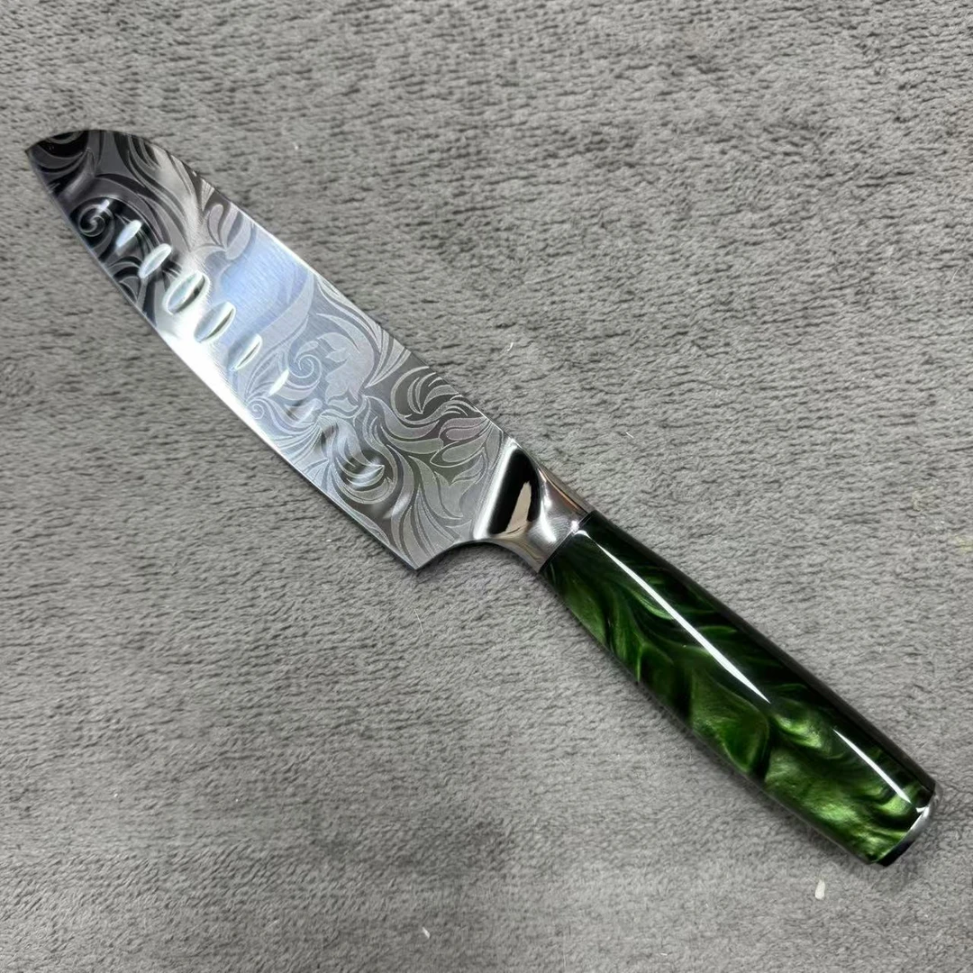 日式料理刀高颜值4cr13花纹刀多功能不锈钢水果刀切肉切菜刀