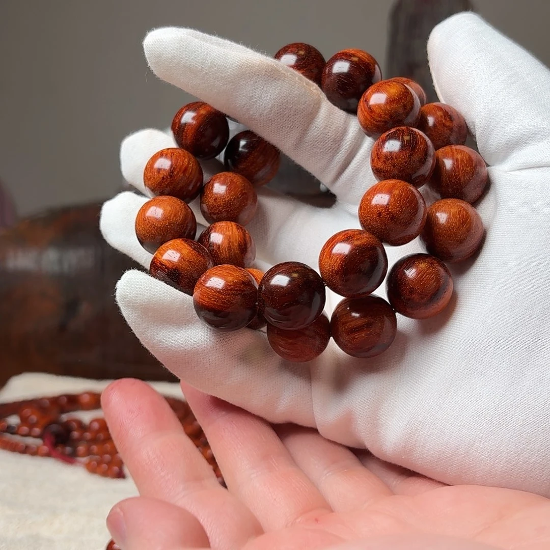 檀香紫檀（小叶紫檀）手串/手链安*X