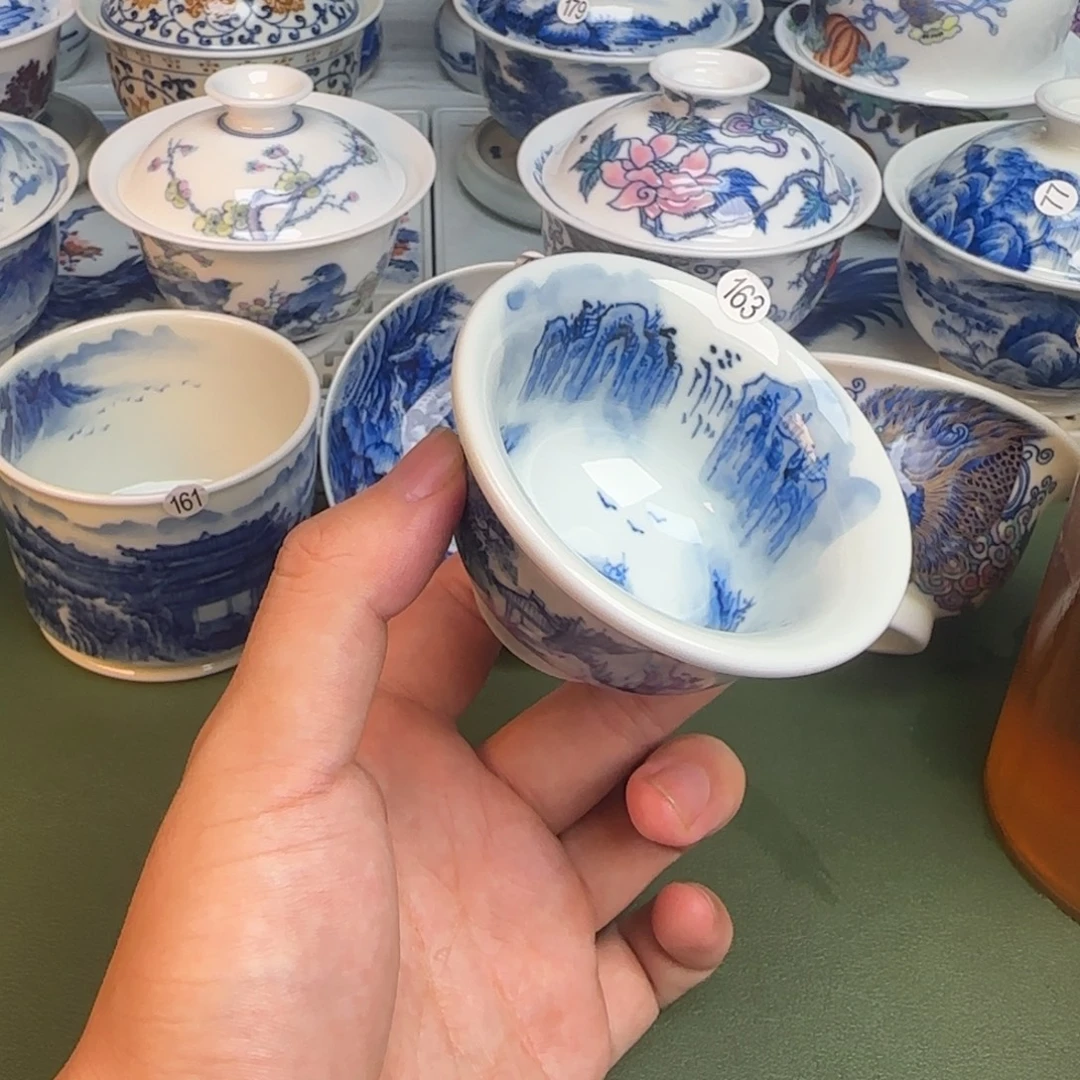 彦祖纯手工手绘茶具163