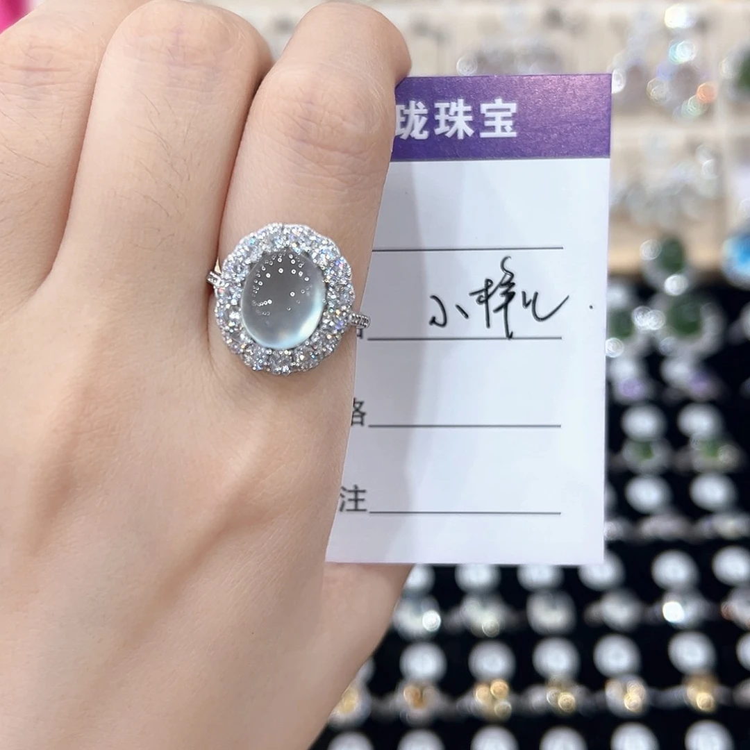 小***兒黄晶戒指银S925镶嵌