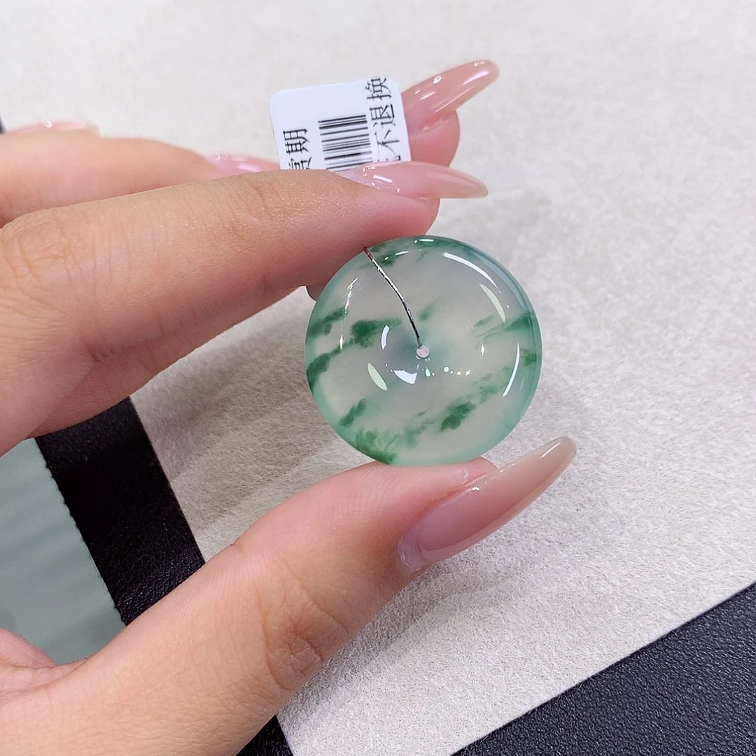 翡翠未镶嵌吊坠(不含链)25-6.