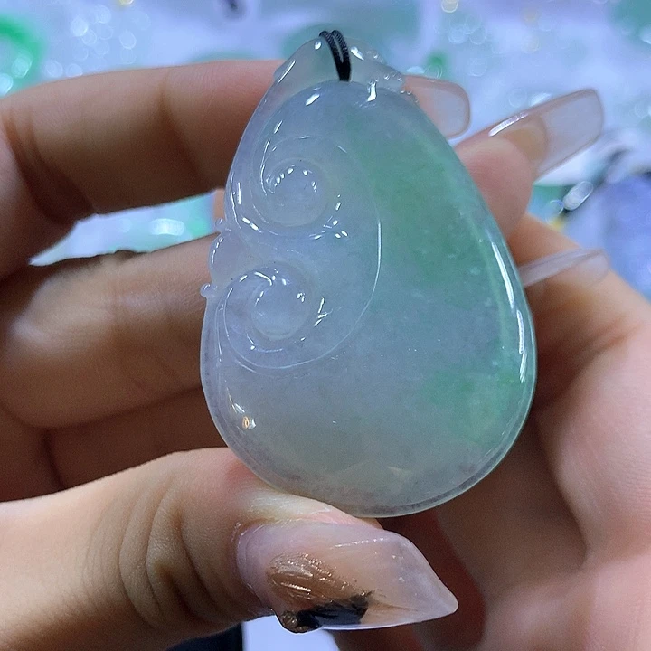 颈饰未镶嵌翡翠天然翡翠A货吊坠