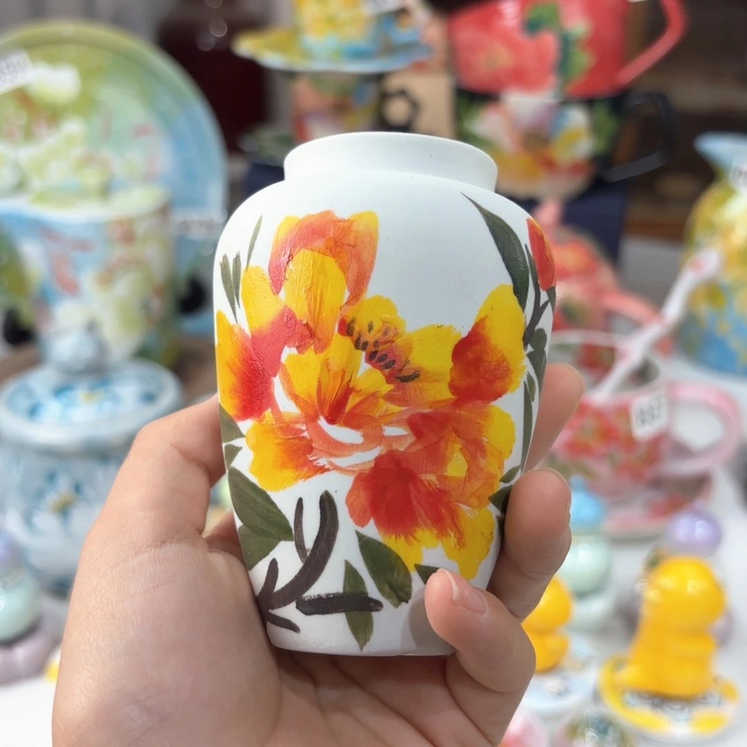 景德镇手绘高温釉下彩陶瓷茶具