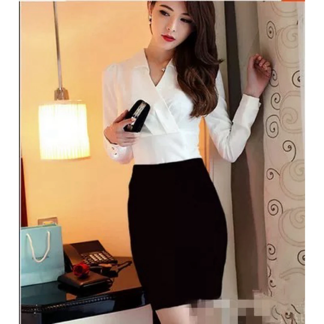 白色衬衣女上衣时尚衬衫A322
