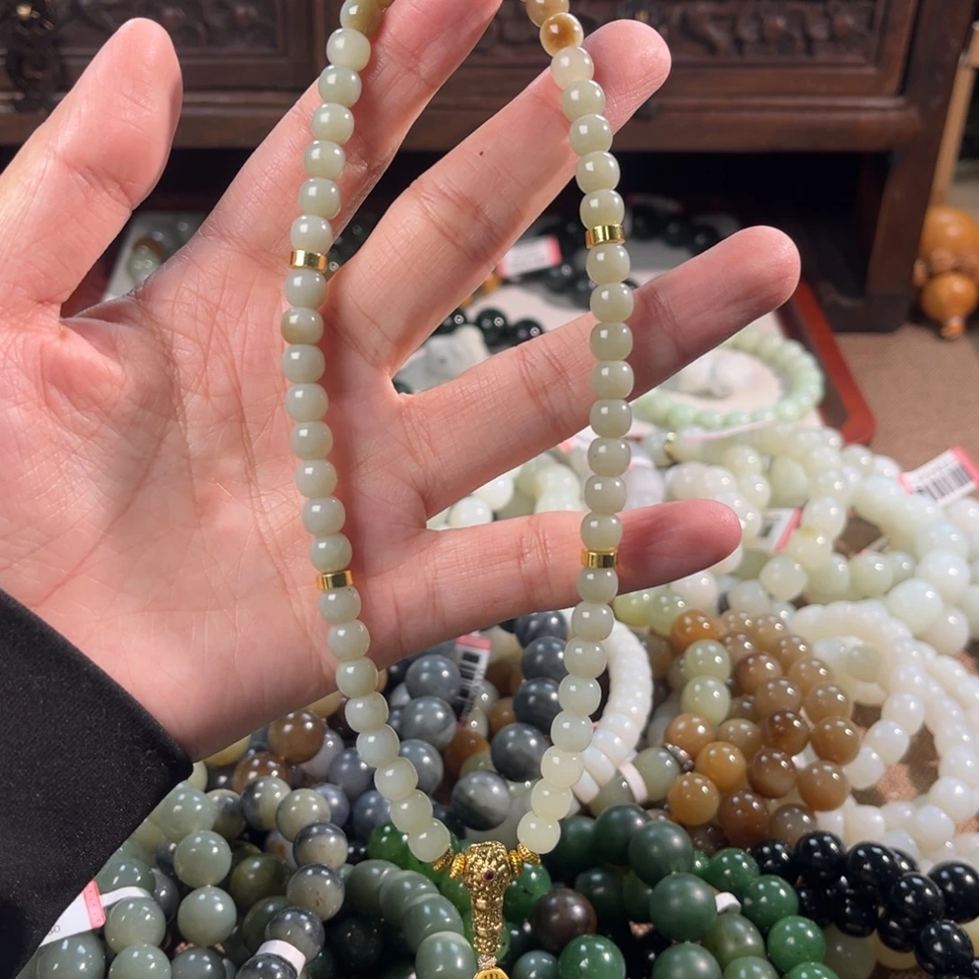 和田玉未镶嵌手链