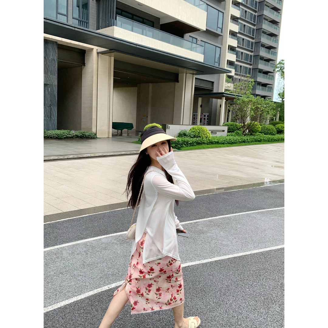 交叉显瘦冰丝防晒T恤250514