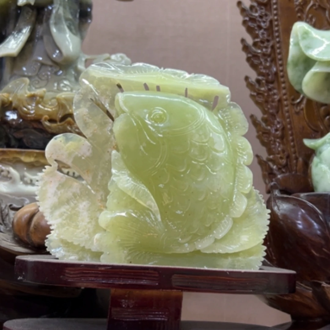 【闪购商品】玉家居摆件连年有余