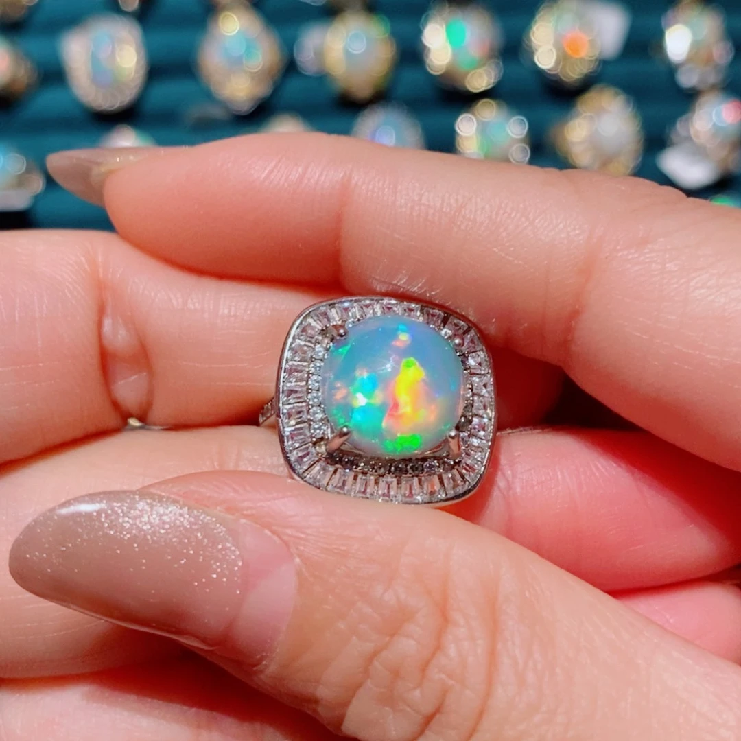 欧泊欧泊戒指银S925镶嵌