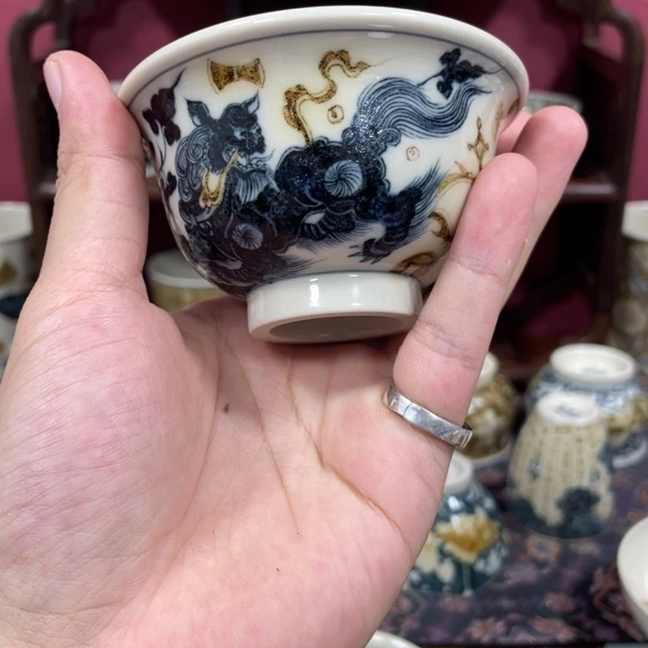摆件景德镇立勤堂老陶晚场