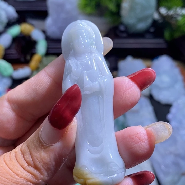 【闪购商品】翡翠挂件未镶嵌观音