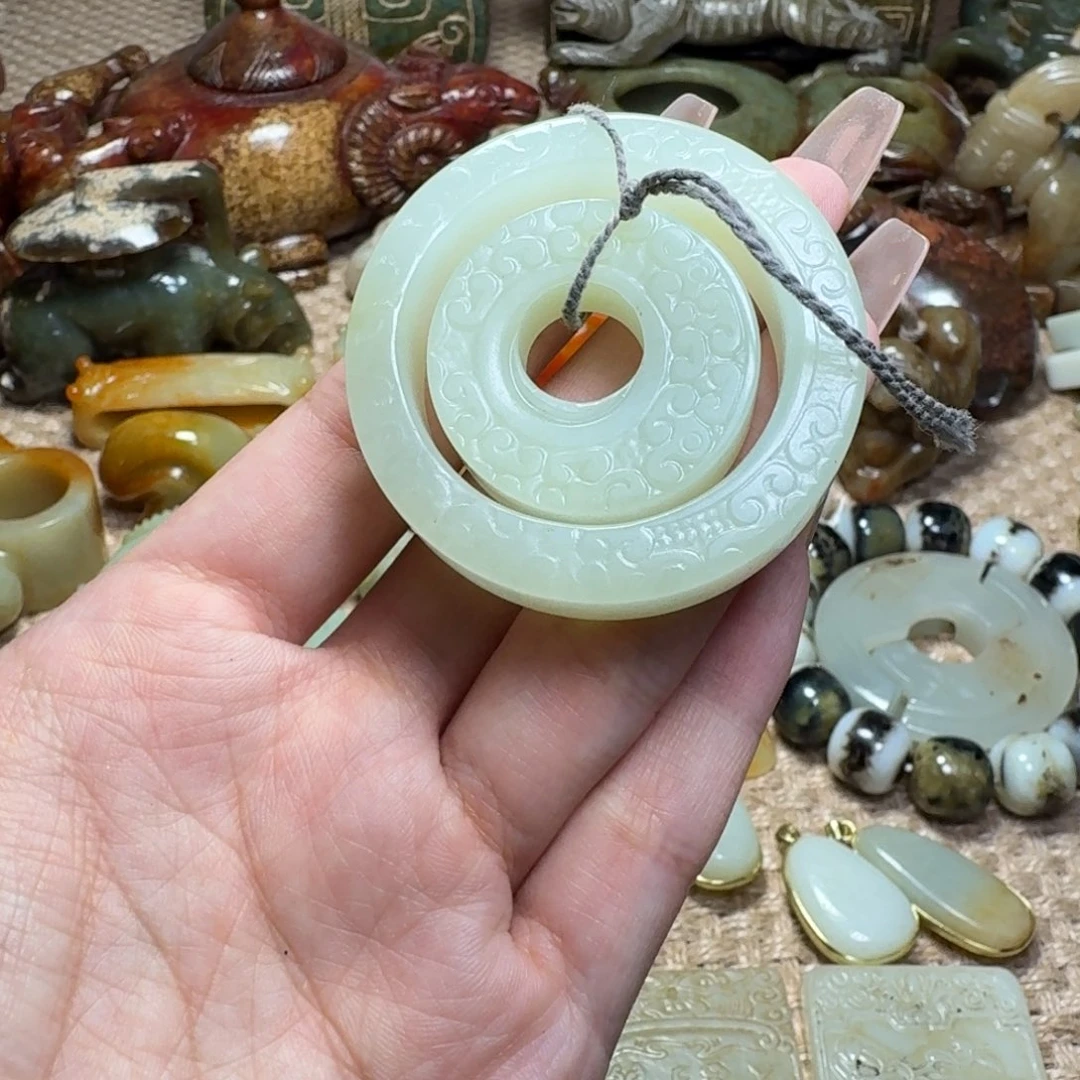 白玉菩提吊坠挂件