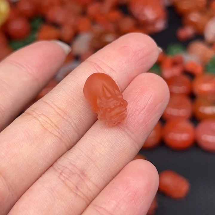 长***乐南红玛瑙未镶嵌吊坠(不含链)