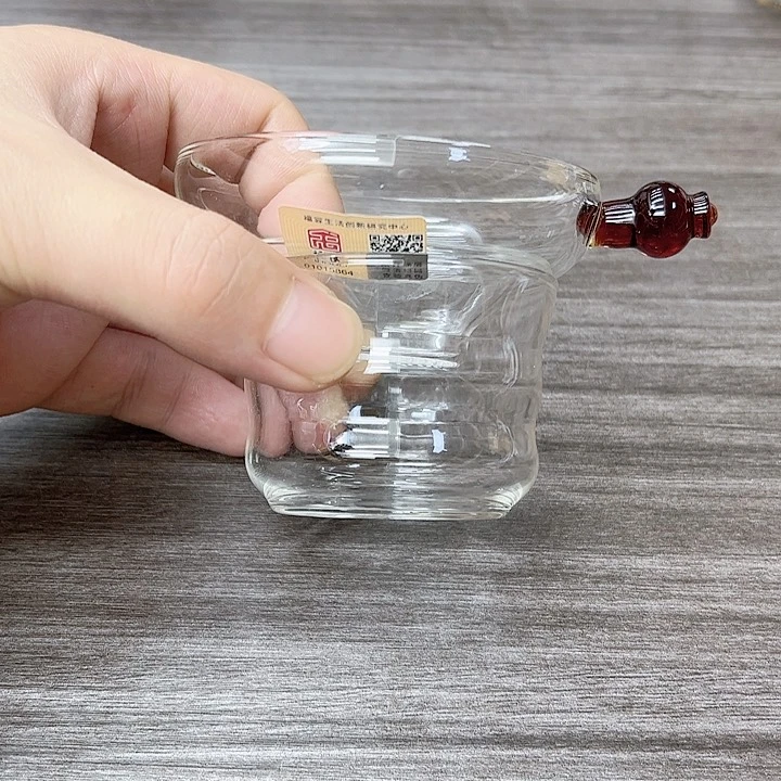 激光茶漏琥珀色杯子