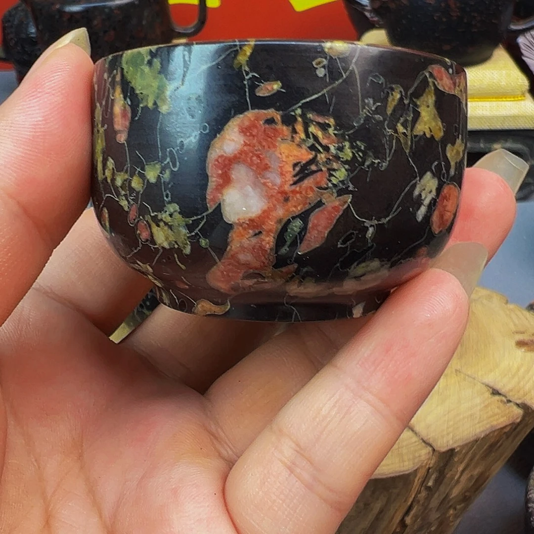 梅花玉品茗杯茶周边微瑕