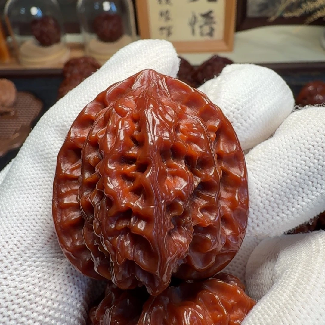 吊坠文玩核桃38全品野生鸡心