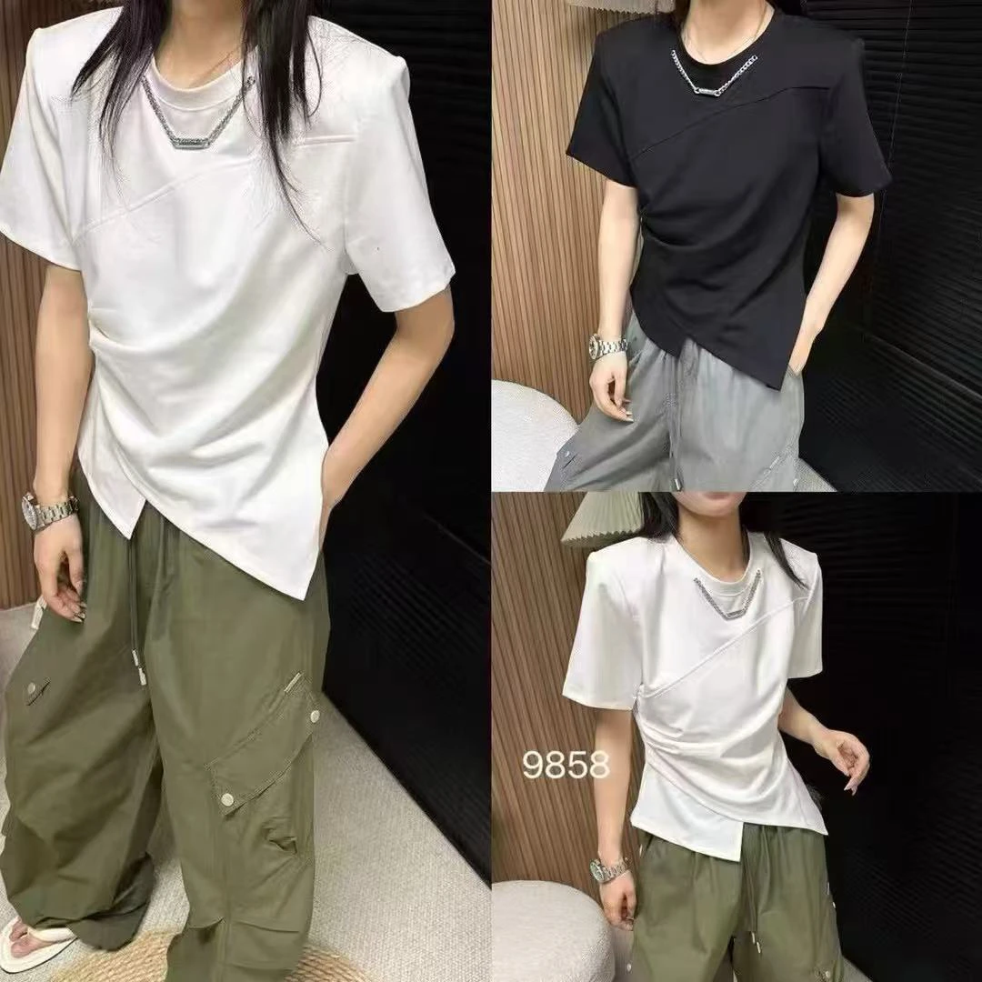 【婷姐家】欧货小众链条T恤BODP