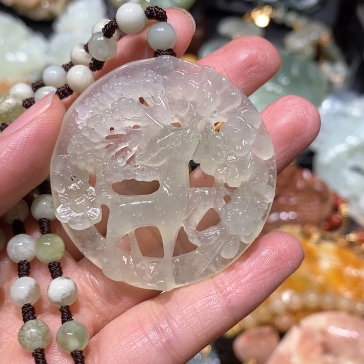 岫玉毛衣链未镶嵌