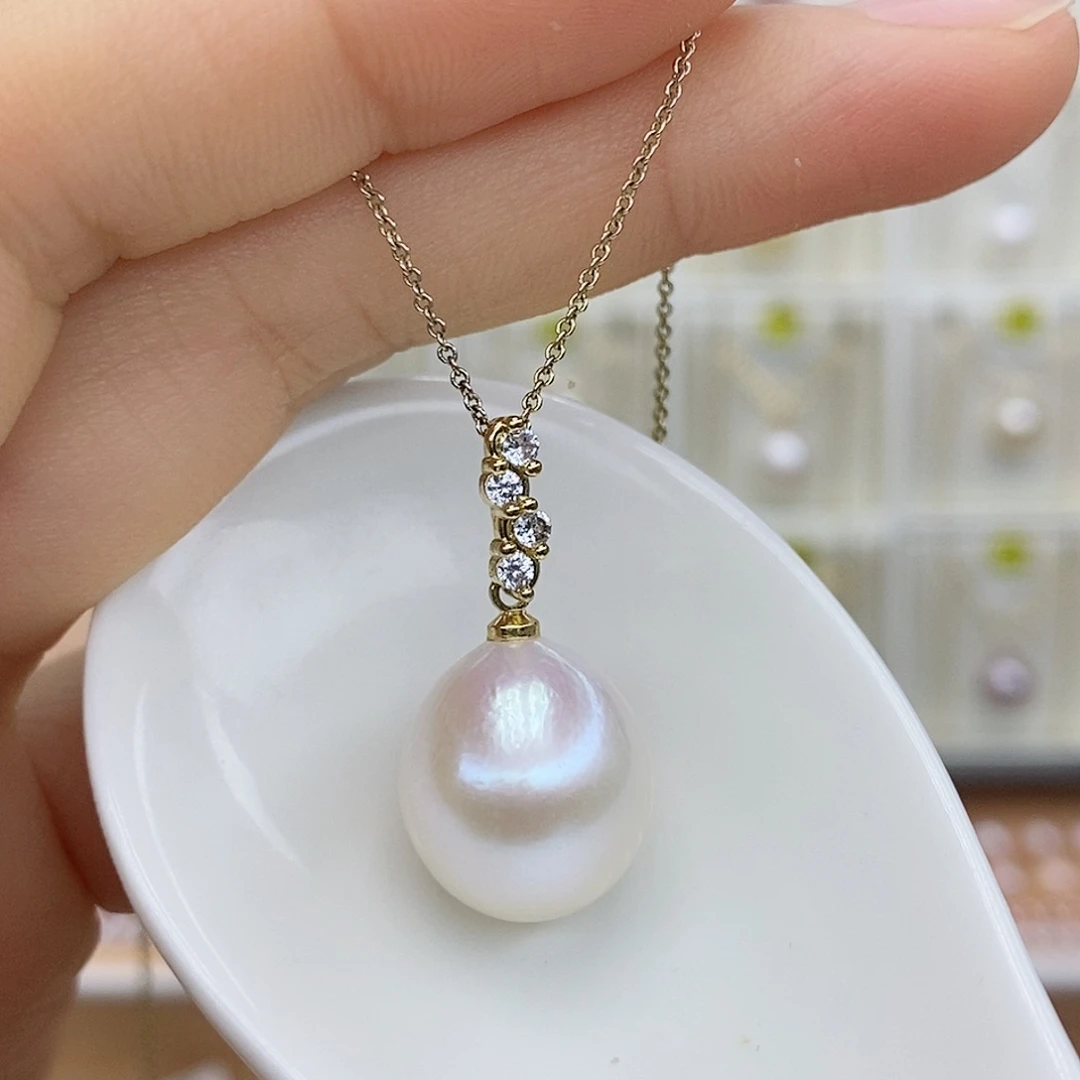 淡水珍珠项链合金