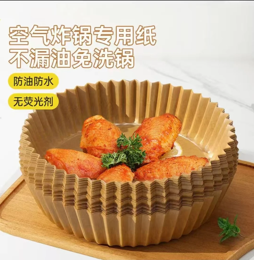 烘焙圆形硅油盘（100只/盒）/原生木浆 /加厚材质/ 模具