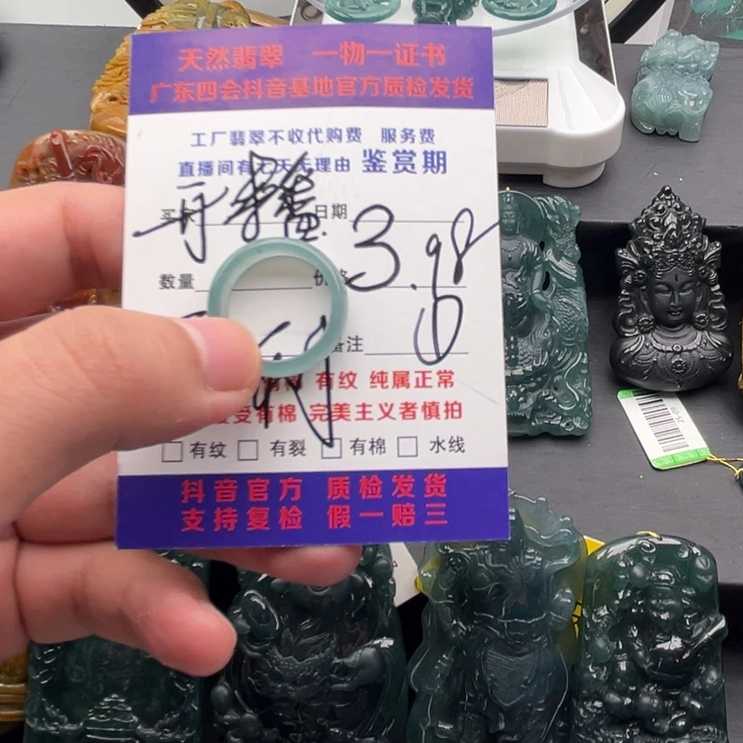 翡翠未镶嵌颈饰戒