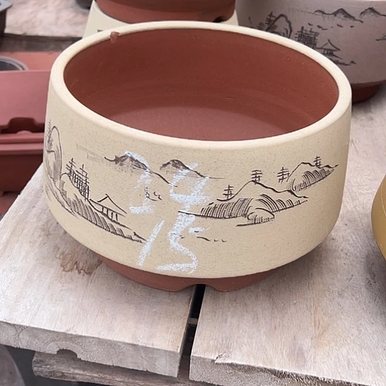 紫砂花盆透气花盆