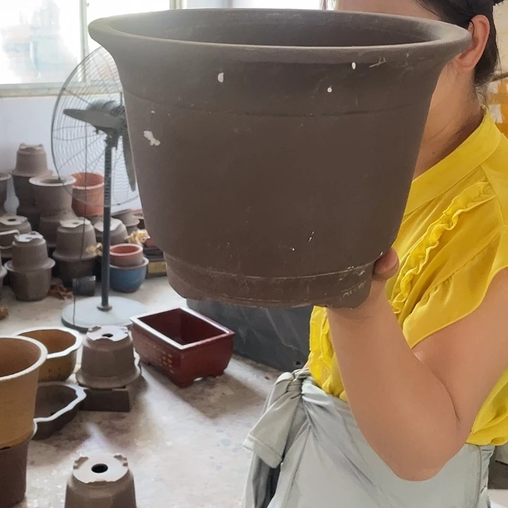 印金光板大花盆紫砂花盆紫砂花盆