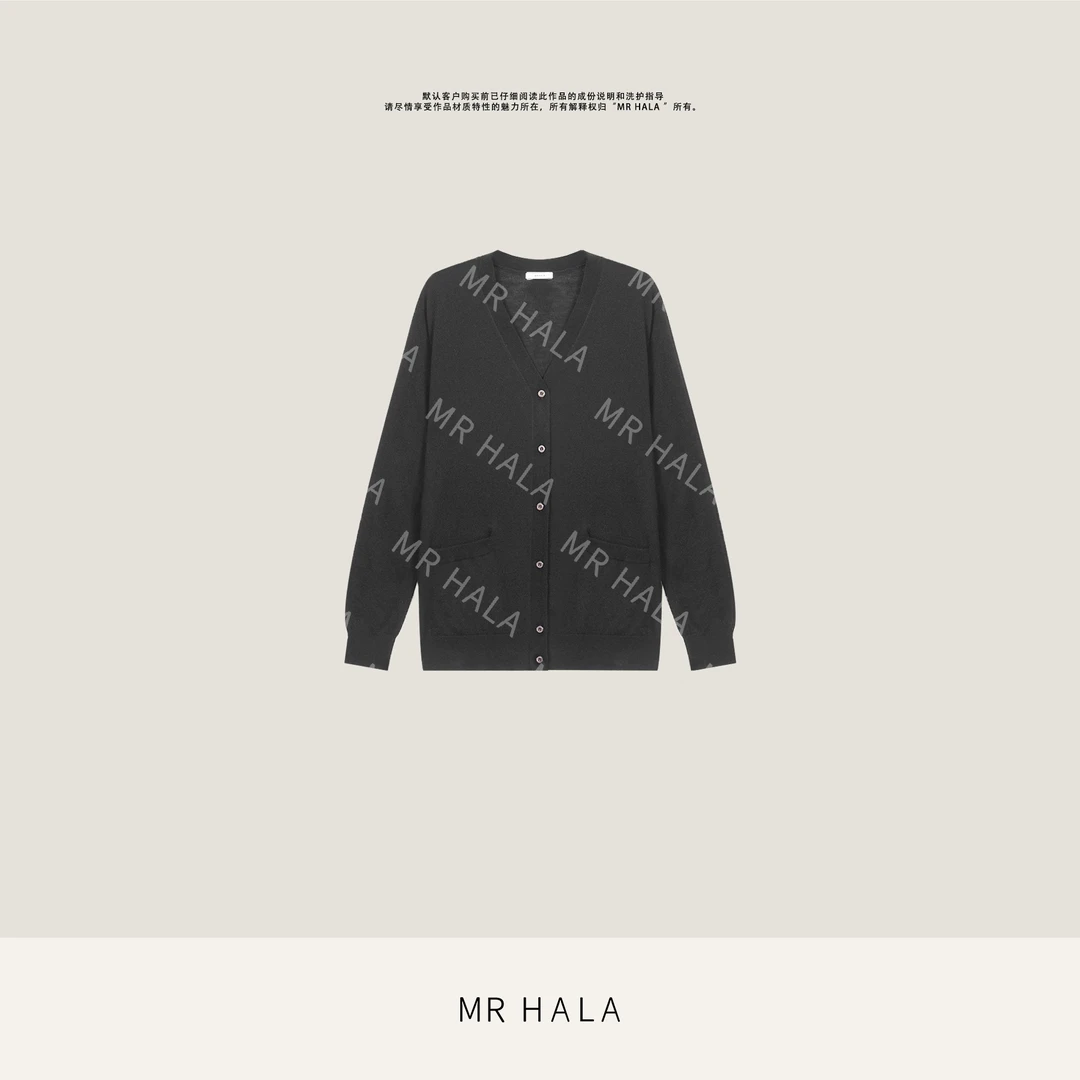 MRHALA慕婉雅织山羊绒V 领开衫女 LM40150