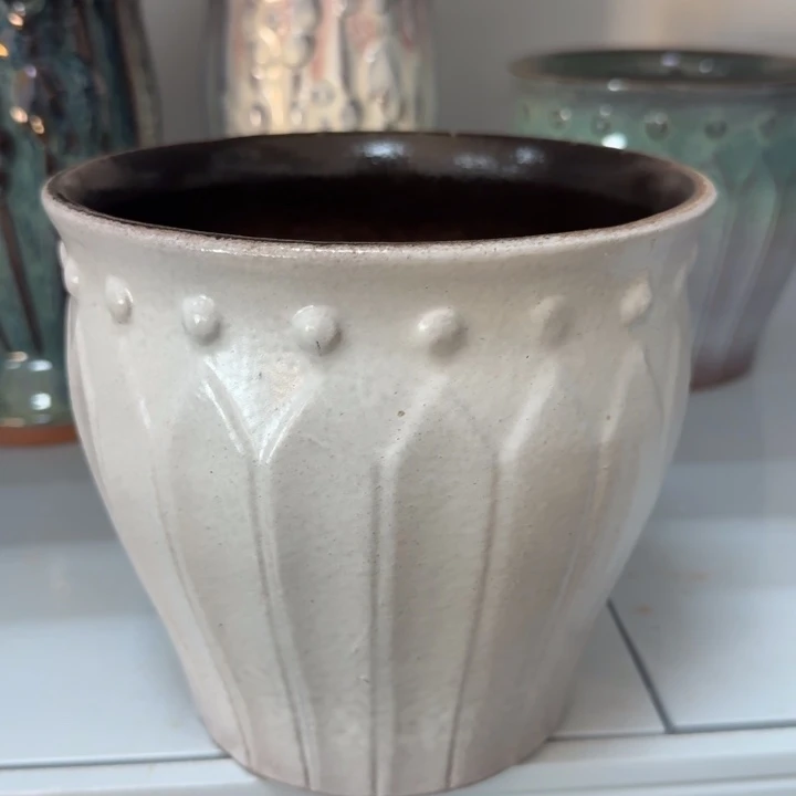 紫砂花盆2个白色，11111111