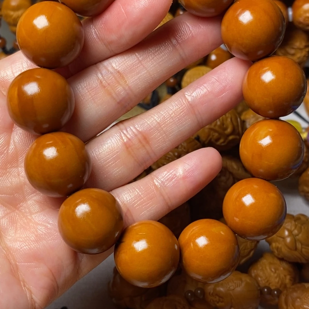 玉***帝手串/手链橄榄核光珠精品