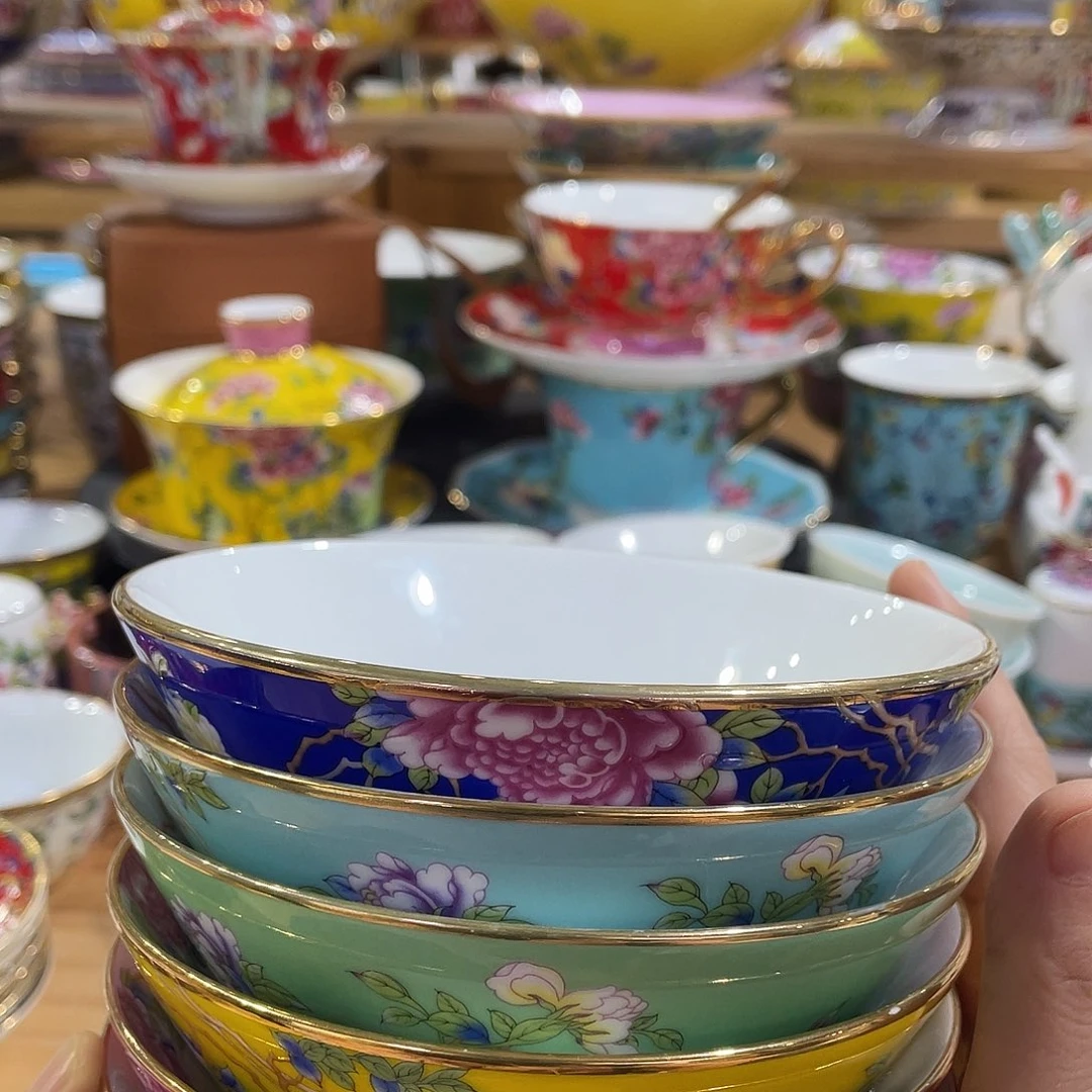 珐琅景德镇陶瓷瓷碗