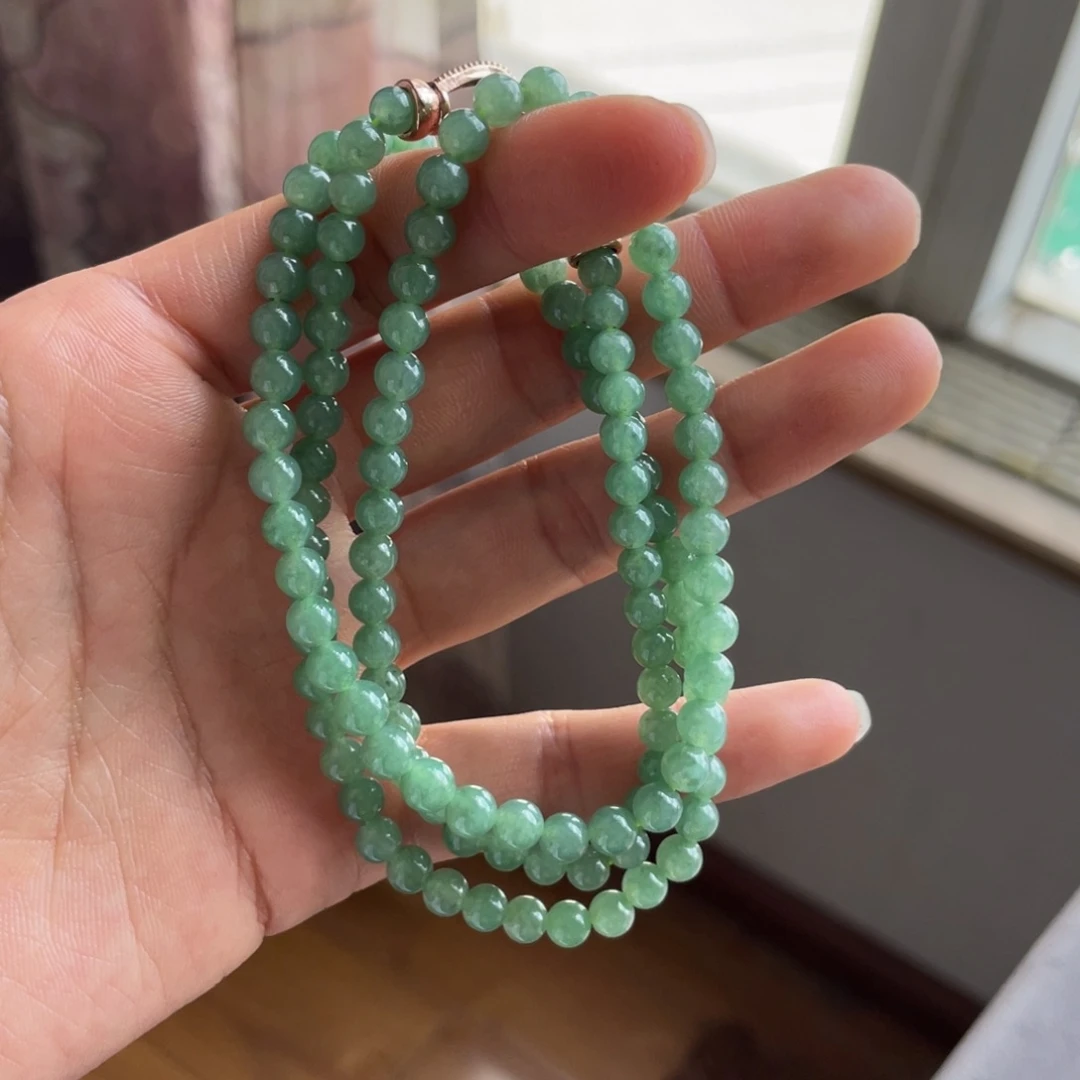 合金手串翡翠?绿珠