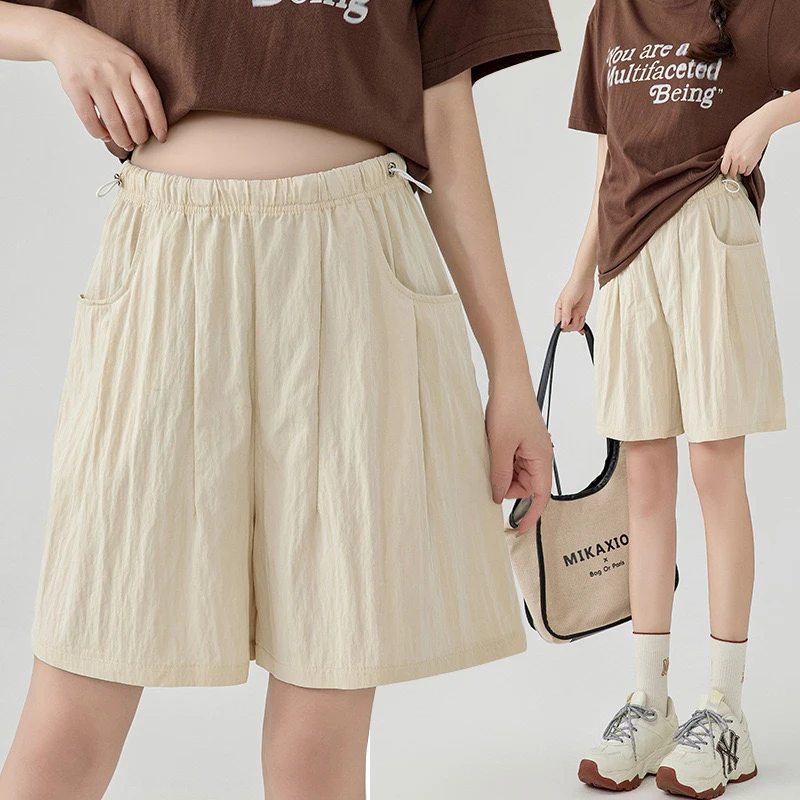 实拍孕妇短裤2025夏季外穿薄款速干山本裤宽松休闲裤