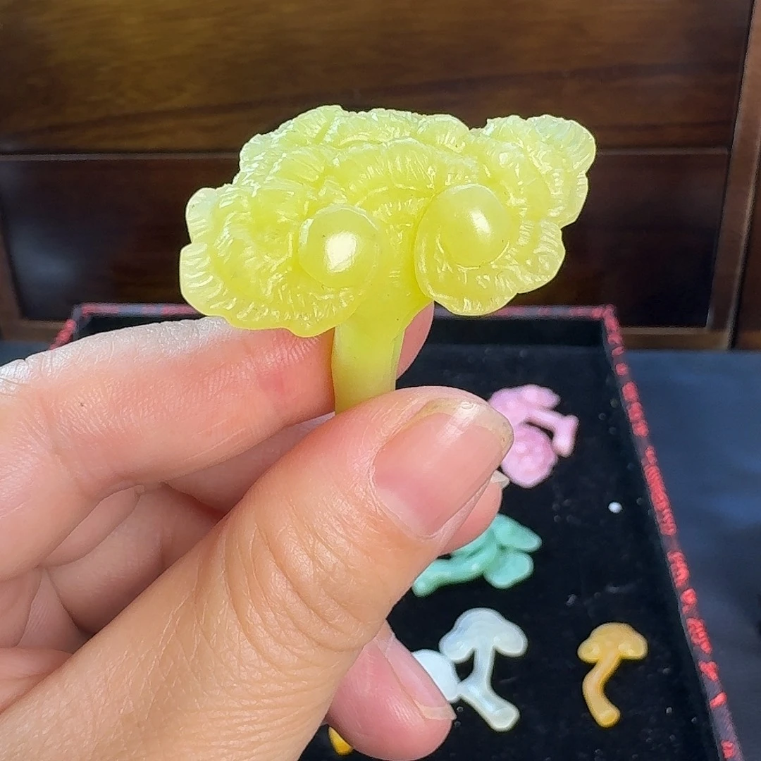 辽宁石黄岫玉灵芝