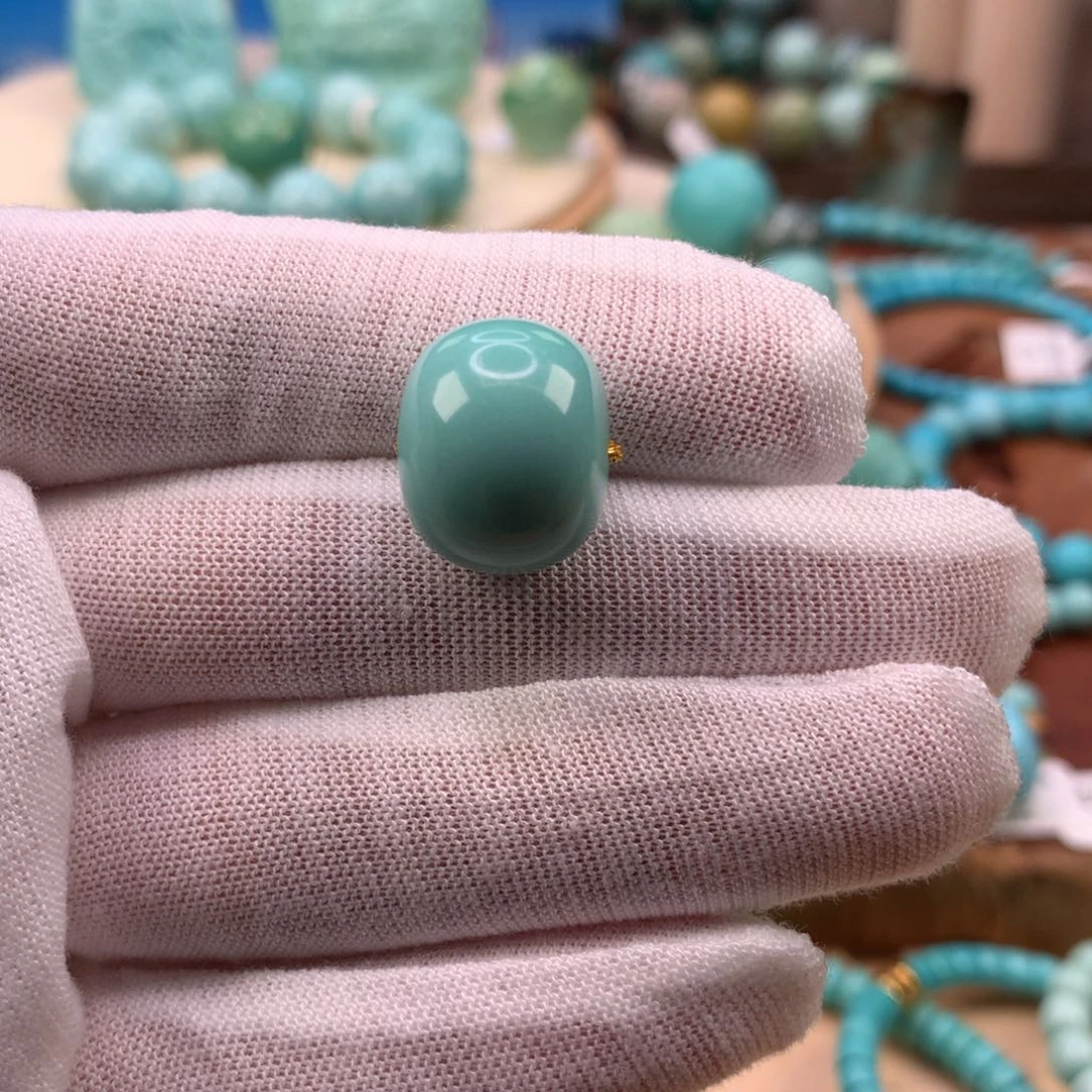 绿松石未镶嵌珠宝奇石16.1mm