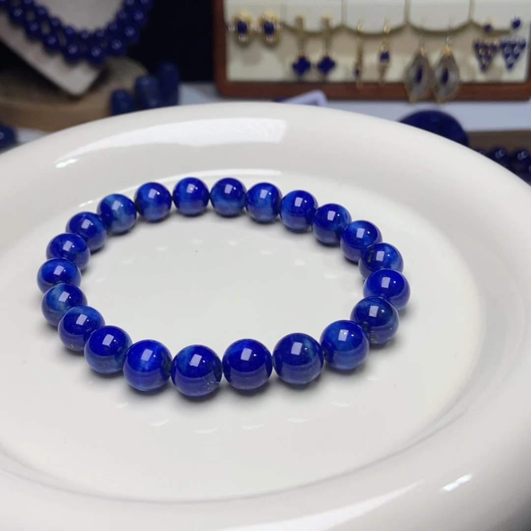 青金石未镶嵌老矿 精品玉化手串9mm+