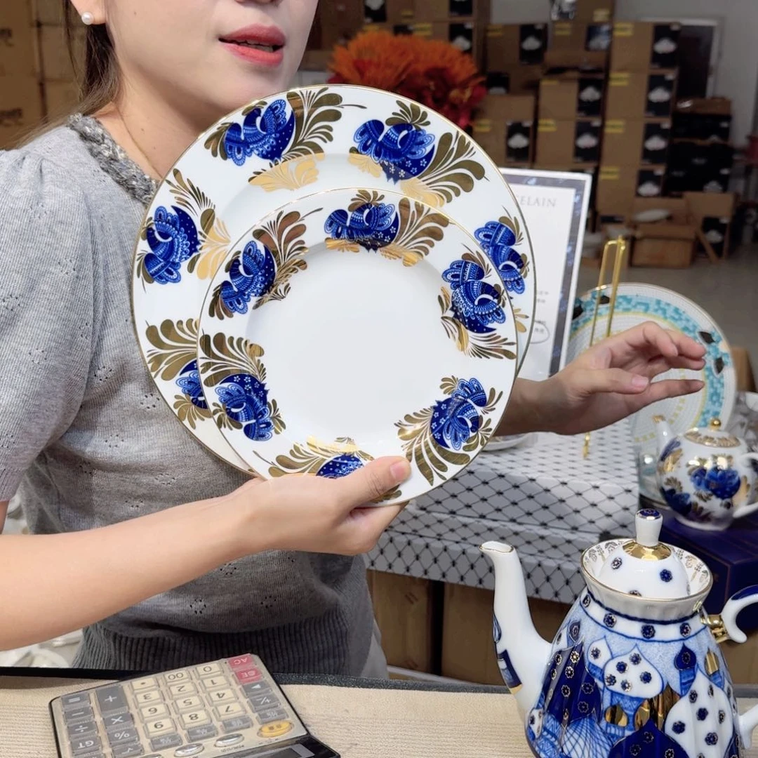 骨瓷10.5英寸平盘27cm➕小盘瑕疵品不忒不还