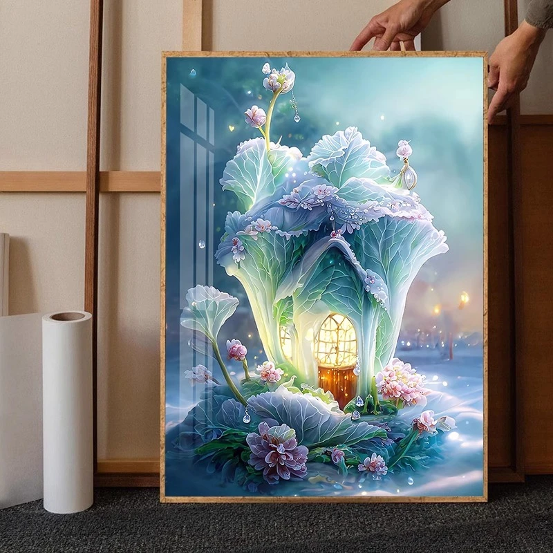 百财纳福钻石画满钻玄关餐厅寓意好十字绣2025新款粘钻轻奢高级感