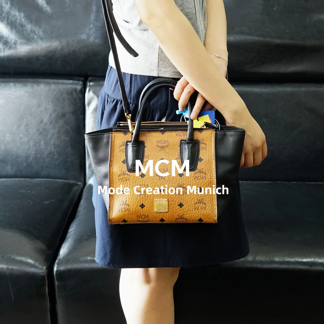 95新 MCM 干邑色斜挎单肩包/F3HD11603012/3012/母亲节礼物