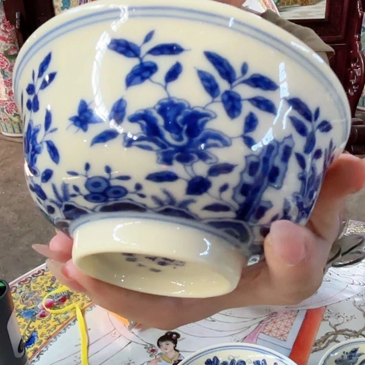 摆件景德镇高温陶瓷石榴纹