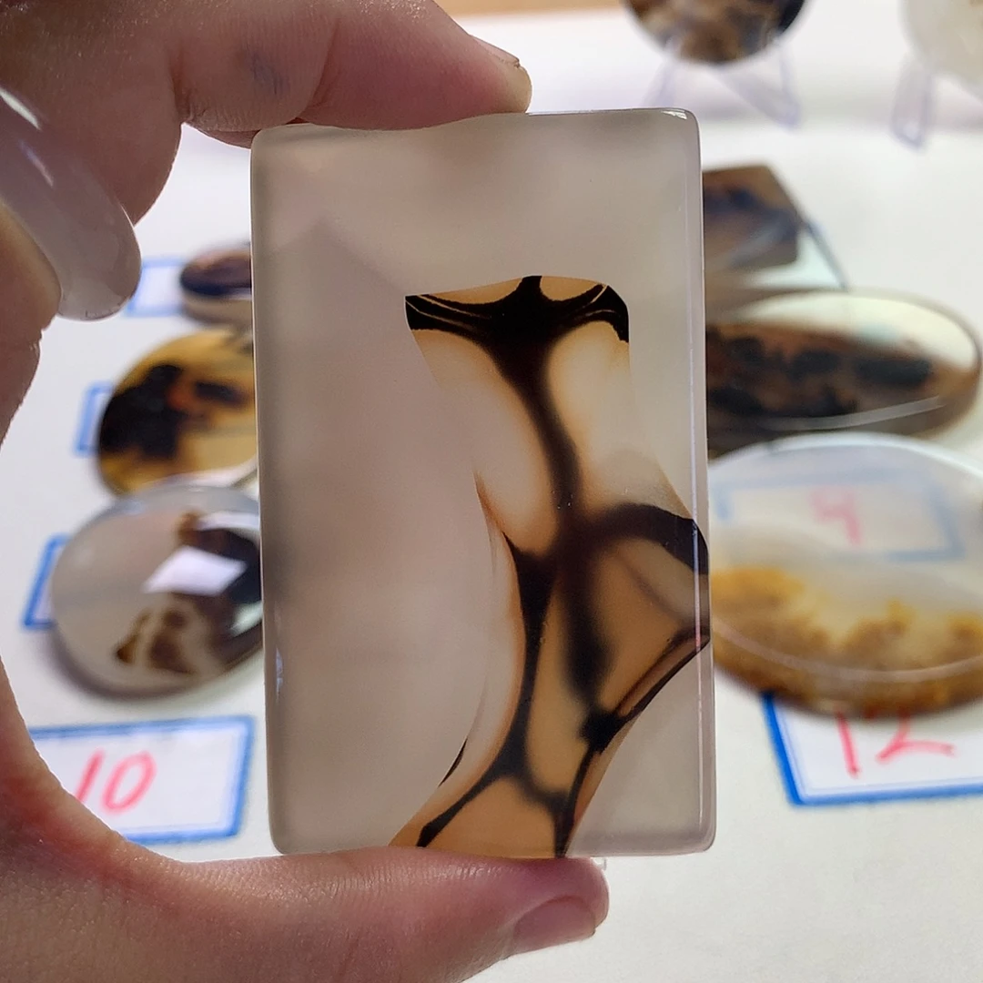 未镶嵌玛瑙/玉髓珠宝半成品