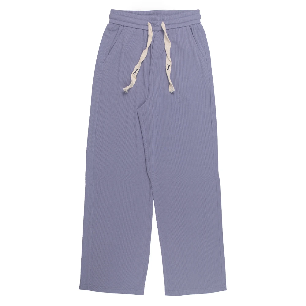 薄款纯色直筒宽松阔腿裤2025夏季女装高腰休闲垂坠感百搭运动裤