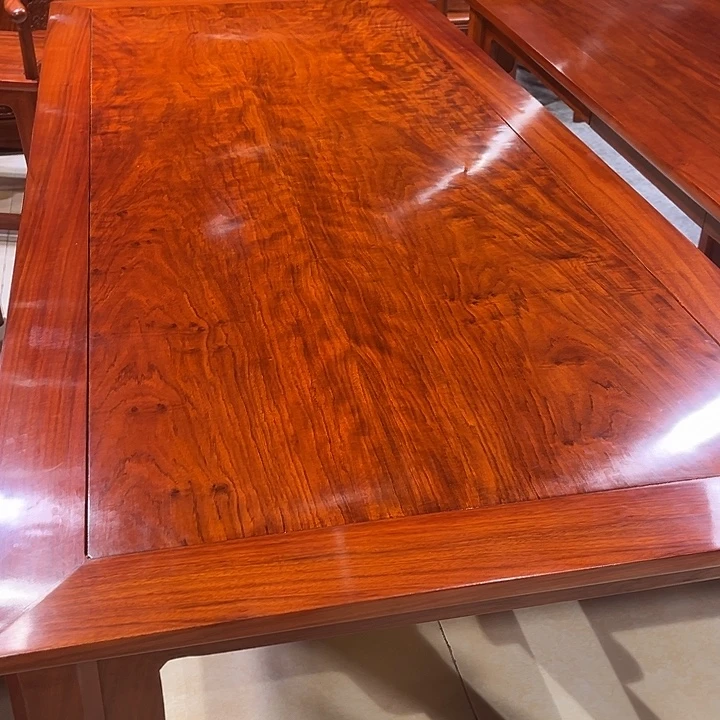 行***厅花梨木类案台刺猬紫檀188茶桌➕圈椅官帽椅