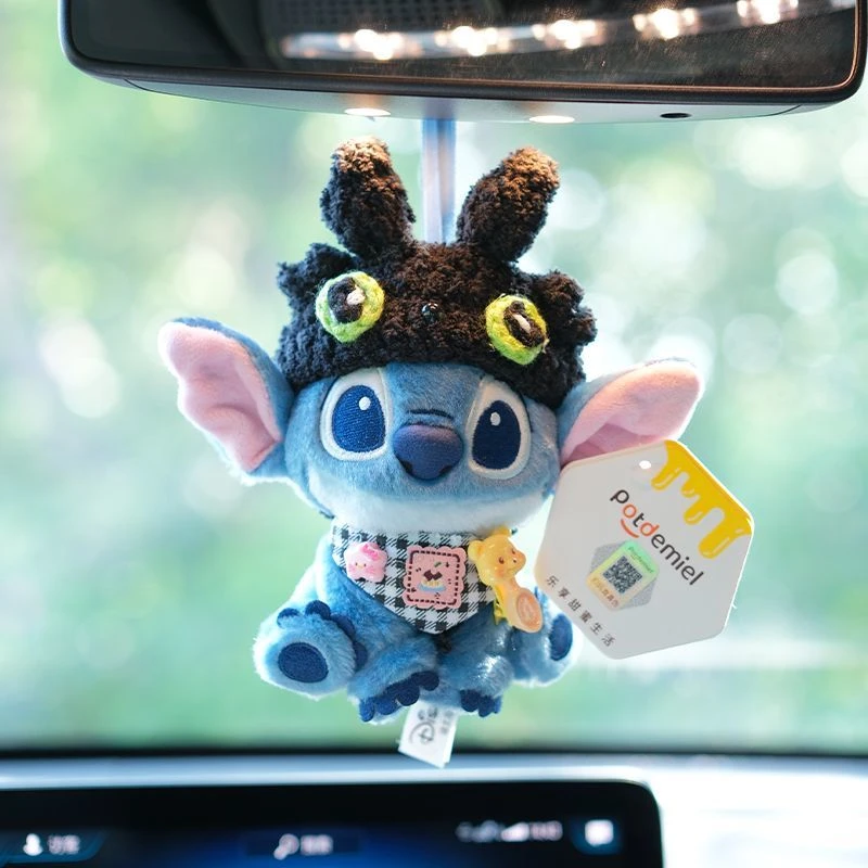 正版史迪仔玩偶公仔汽车挂件高级感后视镜挂饰创意车载内饰女礼品