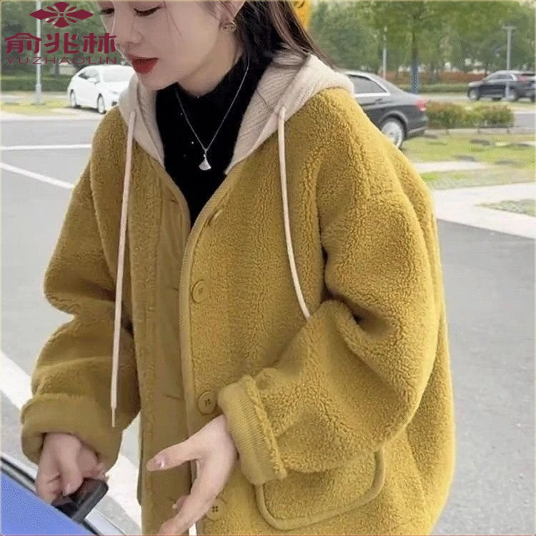 俞兆林冬季连帽女秋冬加厚加绒洋气新款潮牌女装40-50岁妈妈装