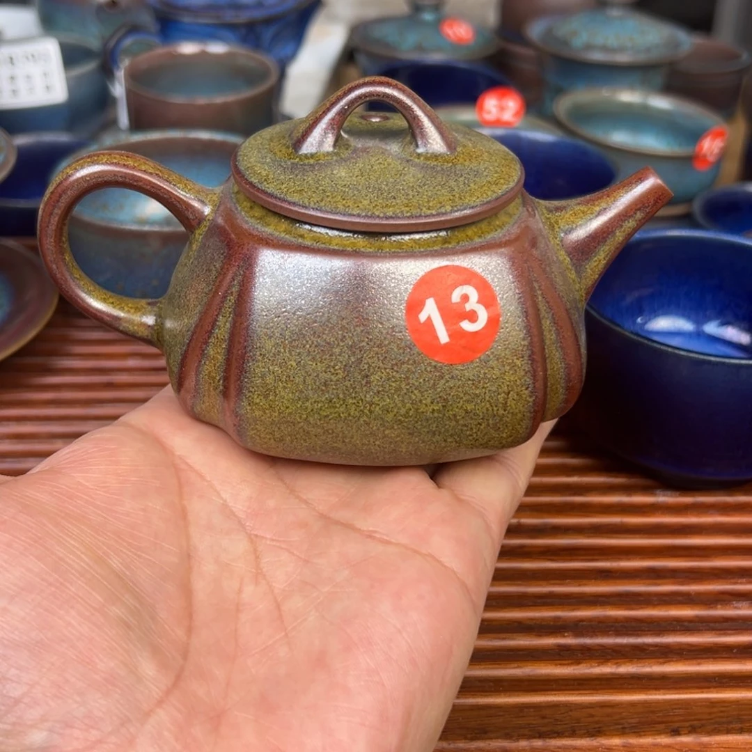 手工制作钧窑茶器