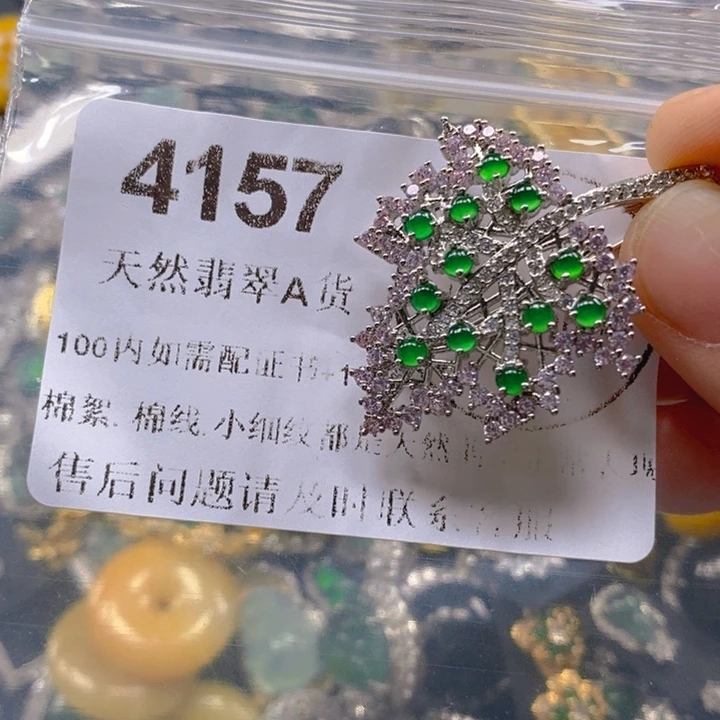 翡翠未镶嵌吊坠(不含链)