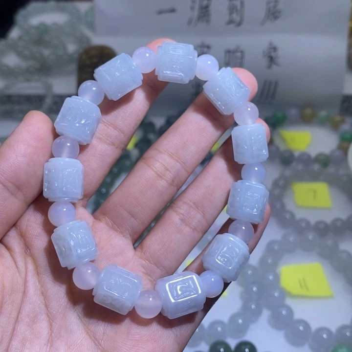 翡翠未镶嵌手链天然翡翠a货